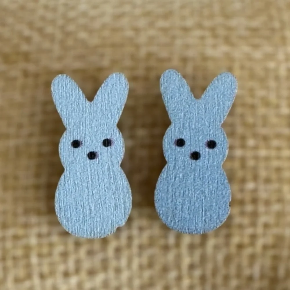 Peeps Easter Post Earrings (Wooden)
